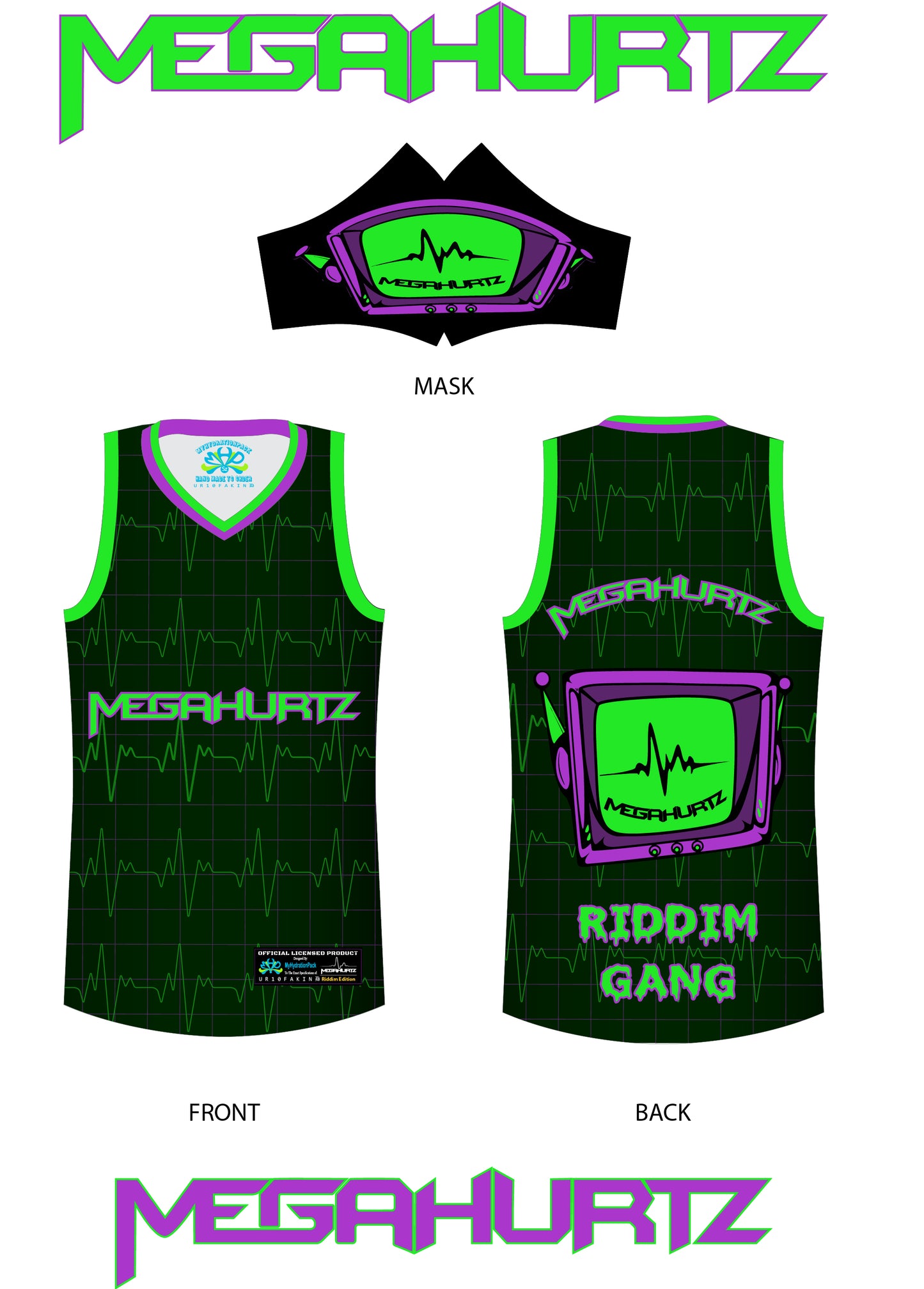 Official Megahurtz Riddim Gang Basketball Jersey