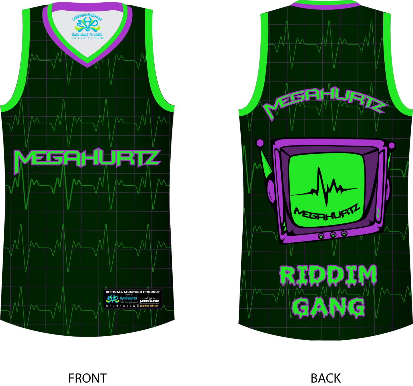 Megahurtz Riddim Gang official Basketball Jersey